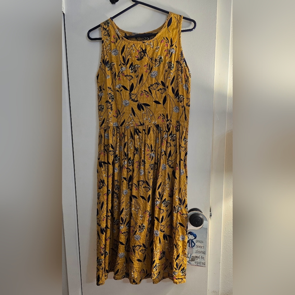 Cotton mustard Dress